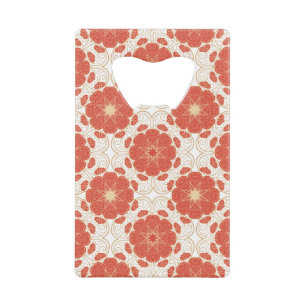 Rouge et motif floral de dentelle d'or