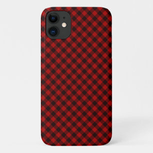 Rouge et noir coque iphone de Buffalo Rustique Pla