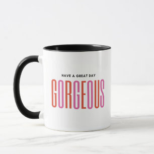 Rouge et rose Élégant Romance Couple Mug
