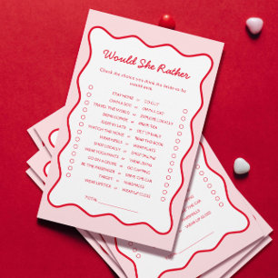 Rouge et rose Elle préfère Fête des mariées jeu