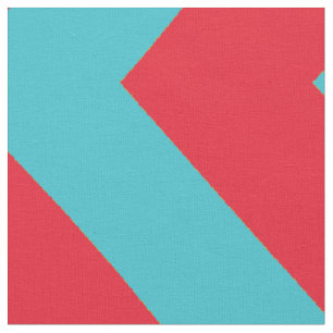 Rouge et tissu bleu de rayure de Chevron d'Aqua