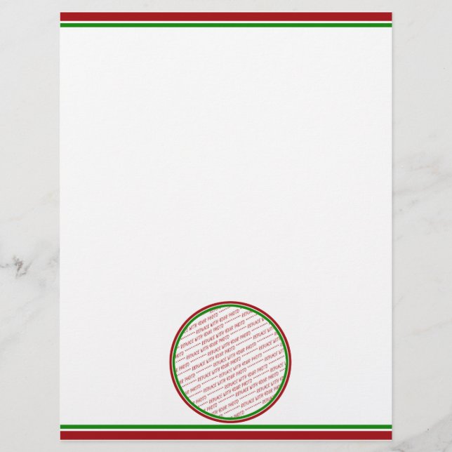 Rouge et vert (couleurs de Noël) Modèle ajusté (Devant)
