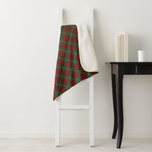 Rouge et vert Tartain Rustique Plaid