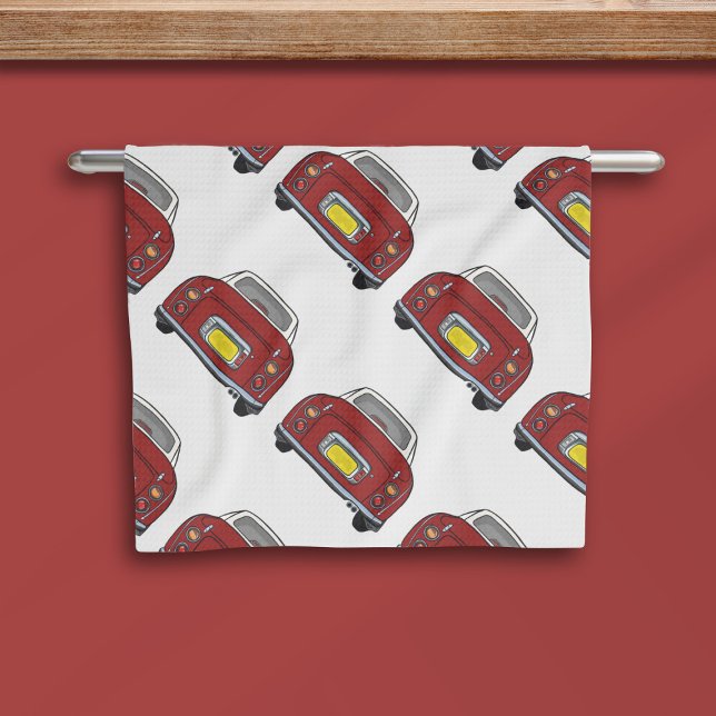 Rouge Figaro Voiture Motif Figarations Serviette d (If you love red figaro cars, or know someone who does, this is the kitchen towel for you)