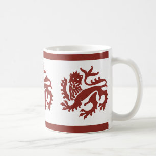Rouge gothique Revival Lions Café Mug