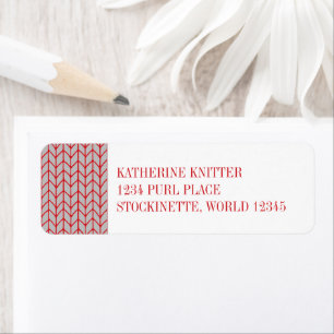 ROUGE GRAY KNIT Retourner les étiquettes d'adresse
