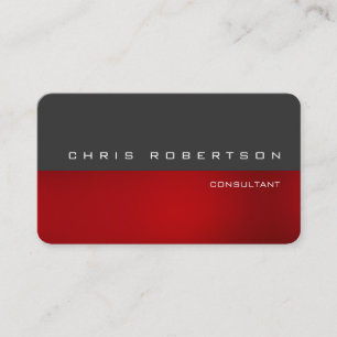 Rouge gris Attirant Carte de visite de charme