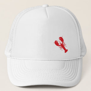 Rouge Homard blanc Casquette Preppy Plaisir côtier