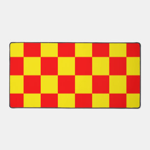 Rouge Jaune Chèque À damiers Motif Design