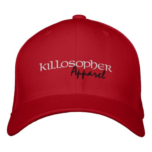 Rouge Killosopher Vêtements Casquette Flexfit (Devant)