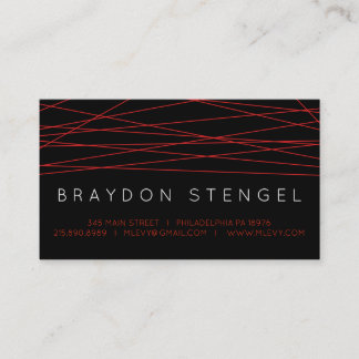 ROUGE LINES Carte de visite professionnel