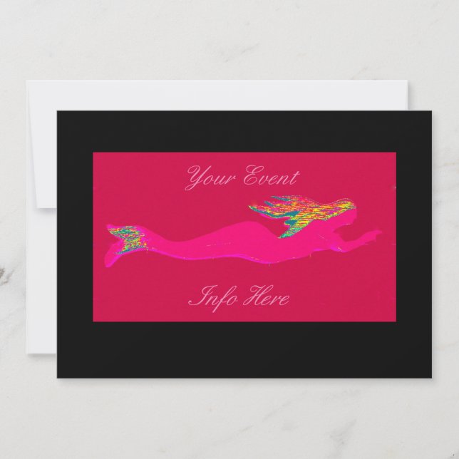 rouge mermaid rose sous-marin (Devant)