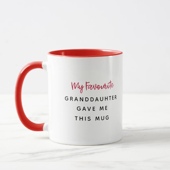 Rouge Mon Favori M'A Donné Cette Mug (Gauche)