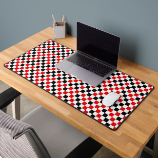 Rouge Noir et Blanc Carreaux