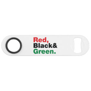 Rouge, Noir et Vert.