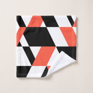 Rouge-noir, moderne, tendance, conception géométri