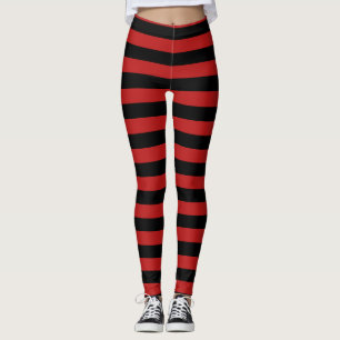 rouge noir rayures collants motifs