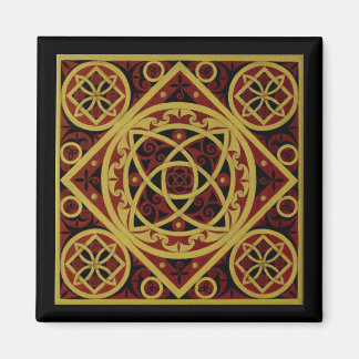 Rouge & Or Celtic Design Magnet