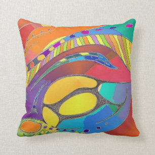 Rouge organique audacieux de coussin