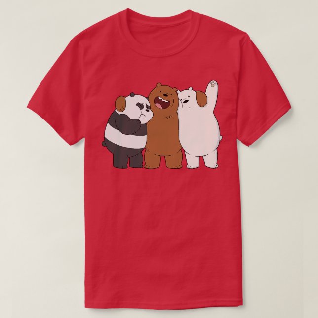 Rouge Panda Tshirt classique (17) (Design devant)