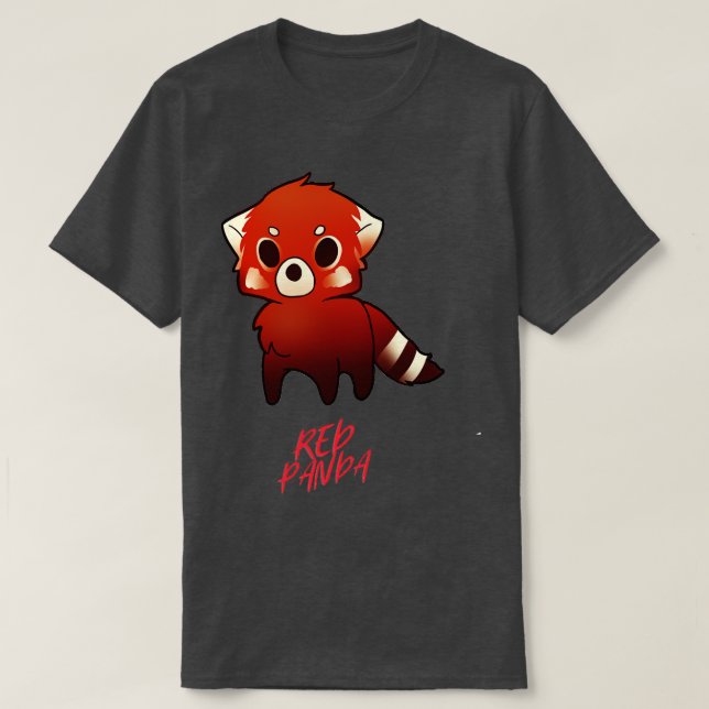 Rouge Panda Tshirt classique (2) (Design devant)