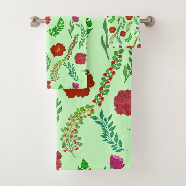 ROUGE PEONY ET FLEURS POPPY AVEC FEUILLES VERTS (En situation)
