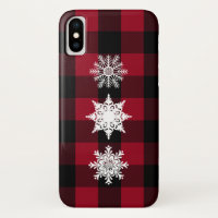 Rouge, Plaid de bisons noirs, Coque cellulaire de