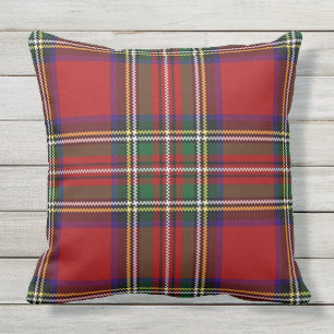 Rouge Plaid Design Outdoor Jouer Oreiller