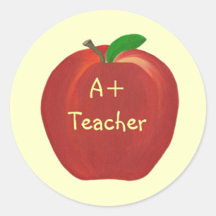 Rouge Pomme, A+ stickers enseignant