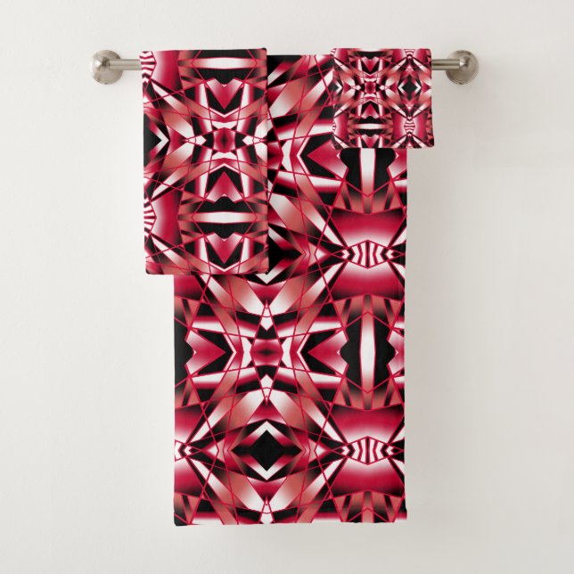 Rouge Power Perspective Couleur Dégradé Art Rempli (En situation)