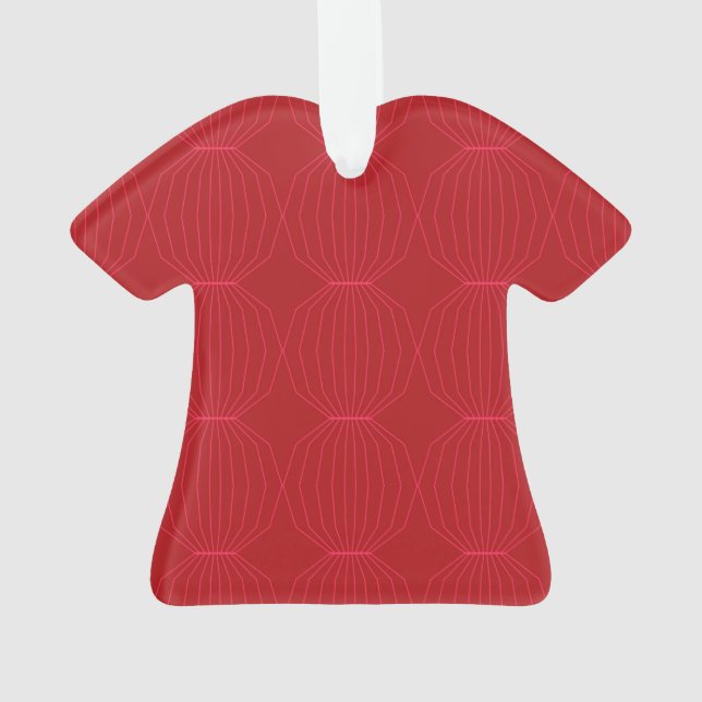 Rouge, rose, cool, unique, tendance, art décoratif (dos)