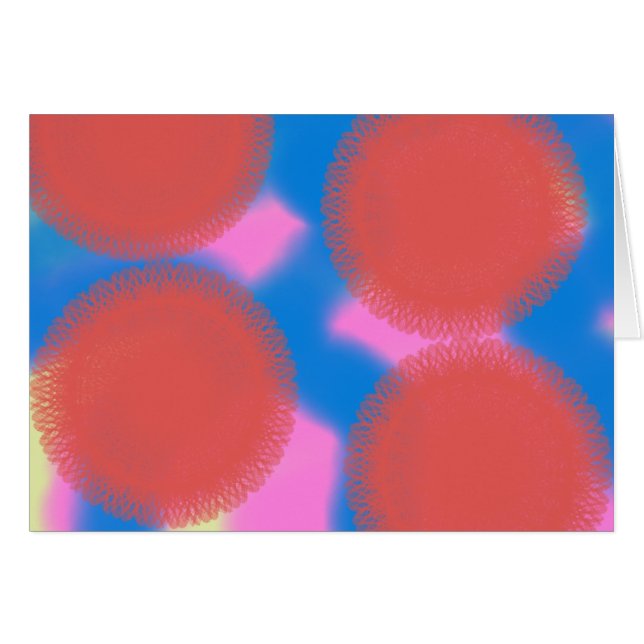 rouge rose et bleu 56789 art abstrait (Devant horizontal)