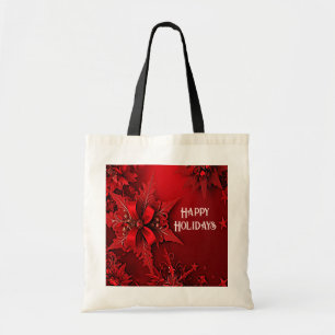 Rouge Ruban Floral Sac fourre-tout de Noël