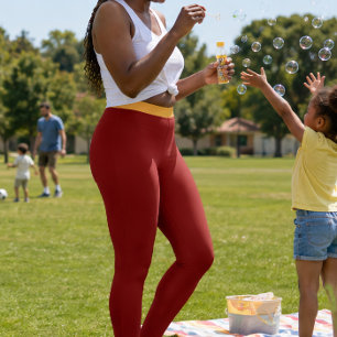 “ROUGE RUBIS” – LEGGINGS DE VÊTEMENTS ACTIFS