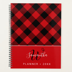 Rouge Rustique Plaid Buffalo Monogrammé 2026