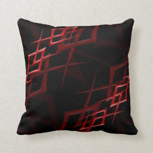 Rouge sur le coussin noir de "épine"