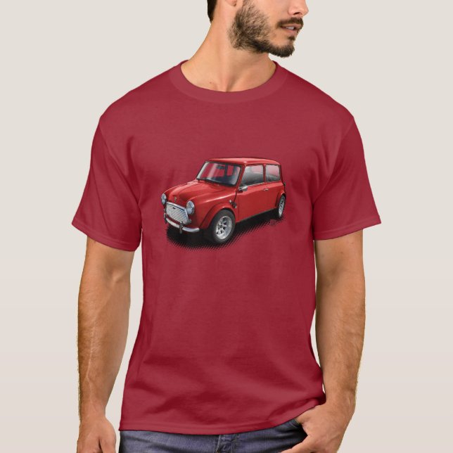 Rouge sur le mini T-shirt classique marron de (Devant)