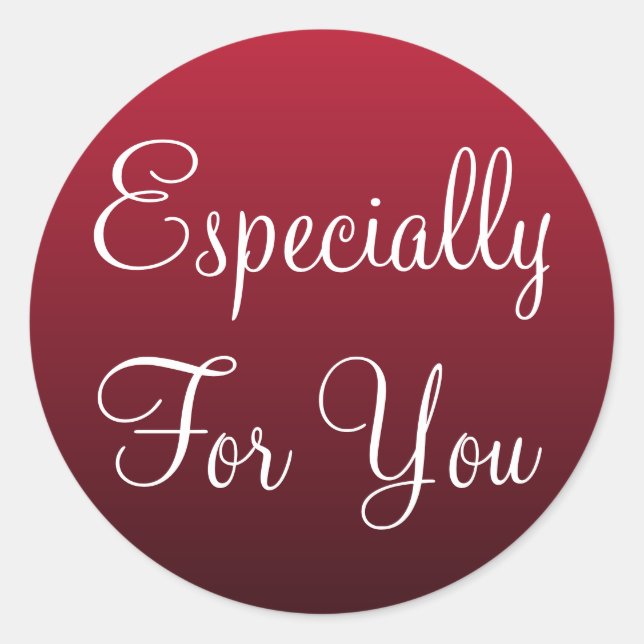 Rouge Surtout Pour Vous Balise Cadeau Stickers (Devant)