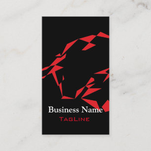 Rouge TribeBull sur Carte de visite noir