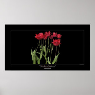 ROUGE TULIPS Inspiration Art Poster