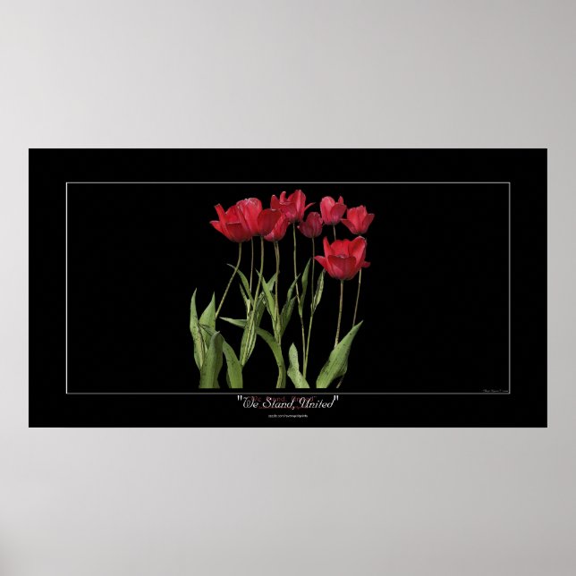 ROUGE TULIPS Inspiration Art Poster (Devant)