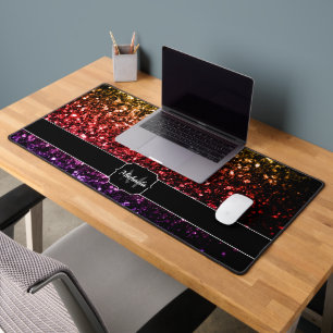 Rouge violet arc-en-ciel faux paillettes scintilla
