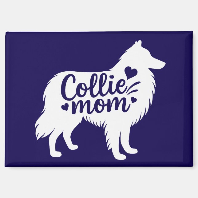 Rough Collie Maman Magnet (Recto)