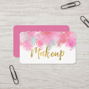 Rougissent le carte de visite de maquillage écras