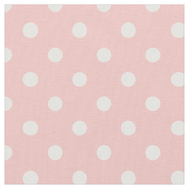 Rougissent le tissu rose et de blanc des points | (Fermer)