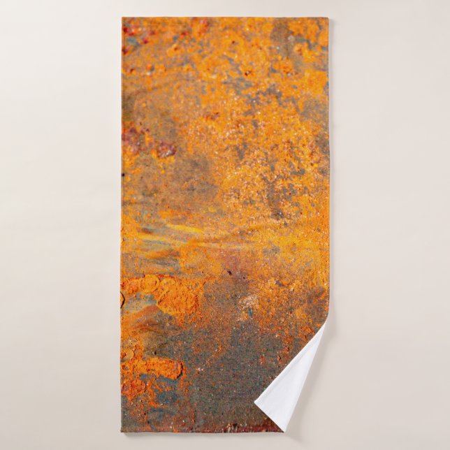 rouille sur le fer comme arrière-plan, abstrait, s (Serviette de bain)