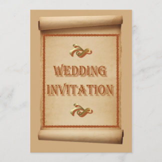 Rouleau de mariage Invitation de mariage