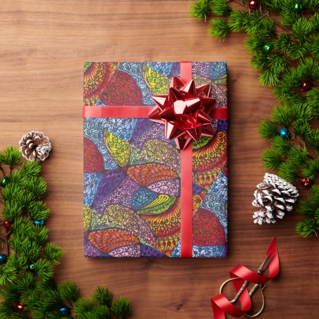 Rouleau de papier cadeau - Groovy  (Cadeau de vacances)