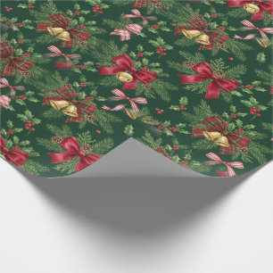 Rouleau de papier cadeau Noël Ruban Souhaits Arc R