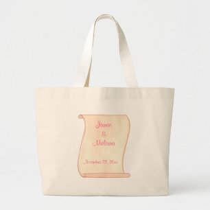 Rouleau rose et Brown, Sacs fourre-tout Mariages